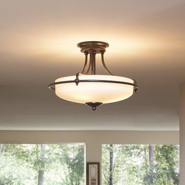 Elstead QZ-GRIFFIN-SFM-PN - Candelabro fixo GRIFFIN 4xE27/100W/230V bronze