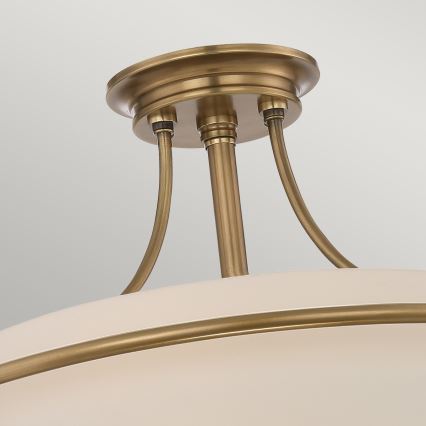 Elstead - Candeeiro integrado GRIFFIN 4xE27/100W/230V latão