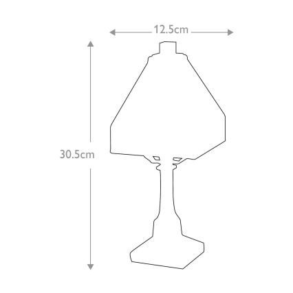 Elstead QZ-HOLMES-TL - Candeeiro de mesa HOLMES 1xE14/25W/230V