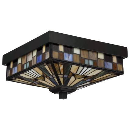 Elstead QZ-INGLENOOK-F - Iluminação de teto exterior INGLENOOK 2xE27/60W/230V IP44