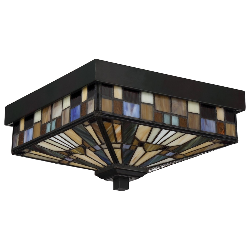 Elstead QZ-INGLENOOK-F - Iluminação de teto exterior INGLENOOK 2xE27/60W/230V IP44