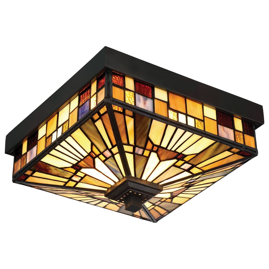 Elstead QZ-INGLENOOK-F - Iluminação de teto exterior INGLENOOK 2xE27/60W/230V IP44