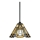 Elstead QZ-INGLENOOK-MP - Candelabro suspenso INGLENOOK 1xE27/100W/230V