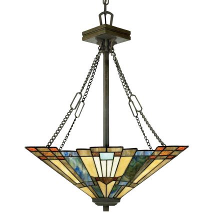 Elstead QZ-INGLENOOK-P-B - Candelabro suspenso INGLENOOK 3xE27/100W/230V