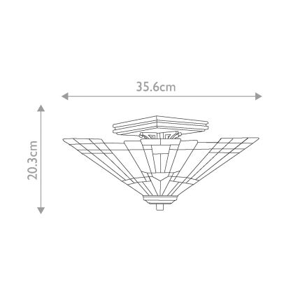 Elstead QZ-INGLENOOK-SF - Iluminação de teto INGLENOOK 2xE27/60W/230V