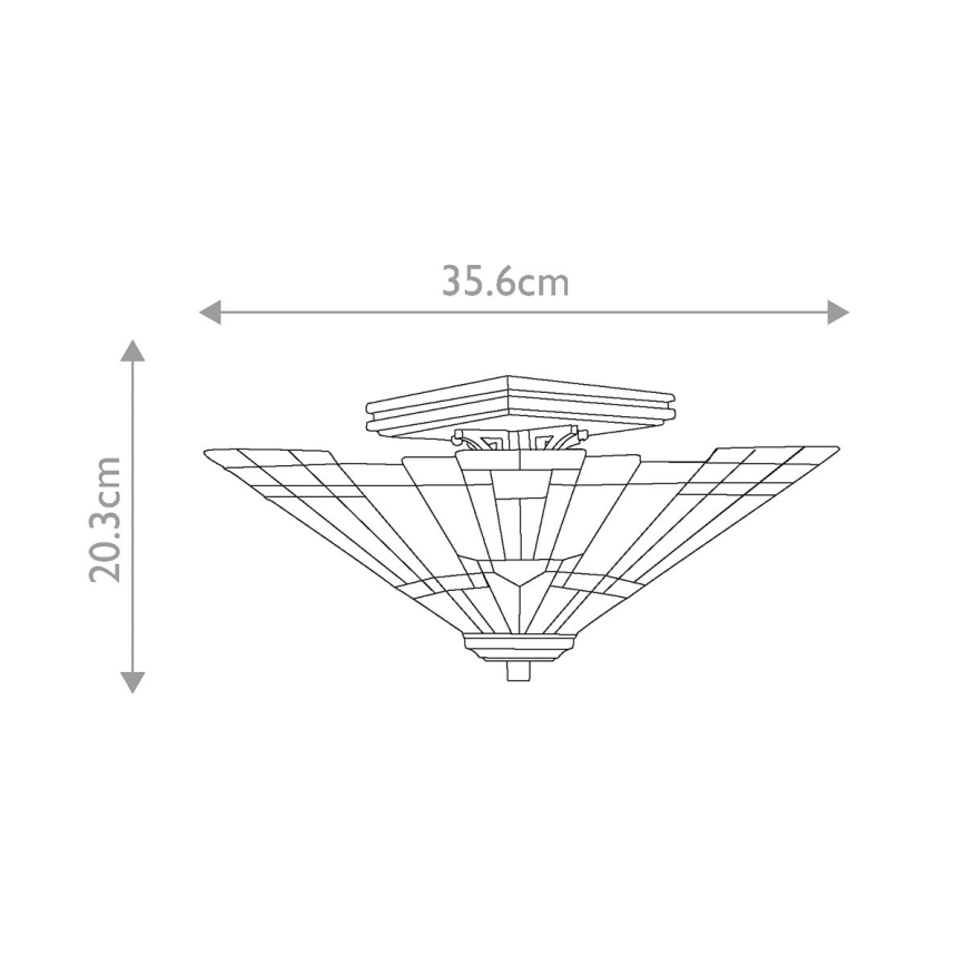 Elstead QZ-INGLENOOK-SF - Iluminação de teto INGLENOOK 2xE27/60W/230V
