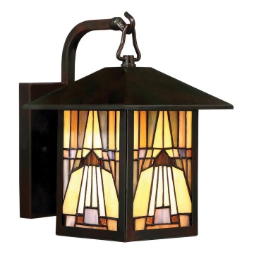 Elstead QZ-INGLENOOK2-S - Iluminação de parede exterior INGLENOOK 1xE27/60W/230V IP44