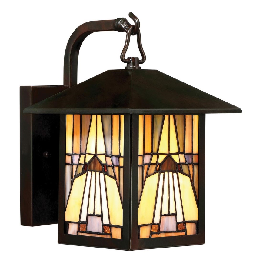 Elstead QZ-INGLENOOK2-S - Iluminação de parede exterior INGLENOOK 1xE27/60W/230V IP44