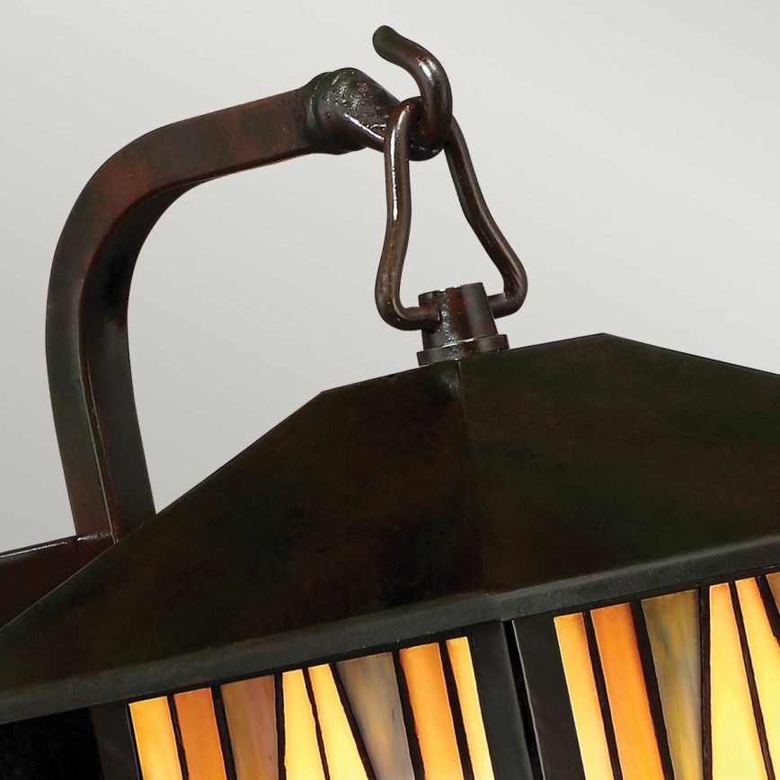 Elstead QZ-INGLENOOK2-S - Iluminação de parede exterior INGLENOOK 1xE27/60W/230V IP44