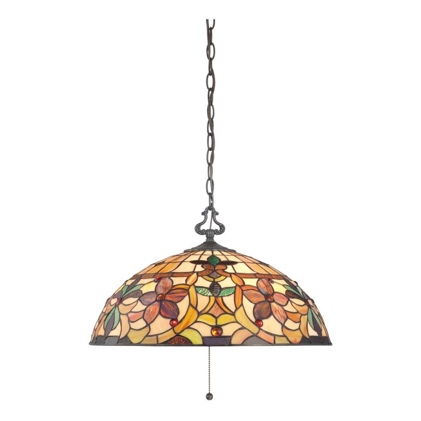 Elstead QZ-KAMI-P - Candelabro suspenso KAMI 3xE27/60W/230V
