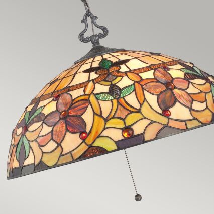 Elstead QZ-KAMI-P - Candelabro suspenso KAMI 3xE27/60W/230V