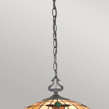Elstead QZ-KAMI-P - Candelabro suspenso KAMI 3xE27/60W/230V