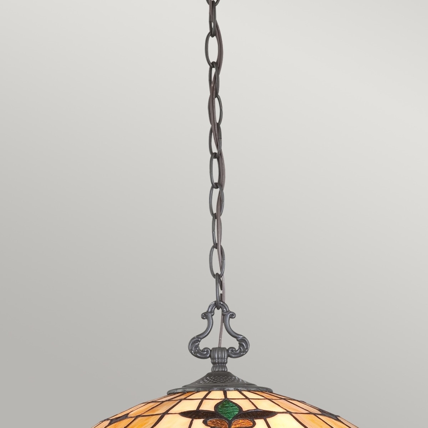 Elstead QZ-KAMI-P - Candelabro suspenso KAMI 3xE27/60W/230V