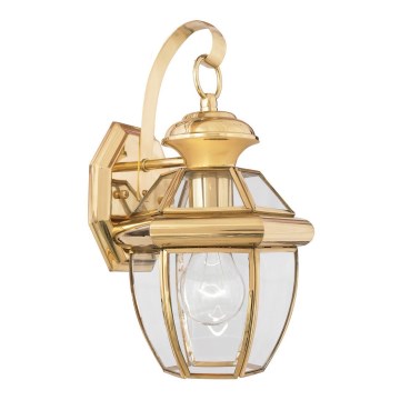 Elstead QZ-NEWBURY2-S-PB - Iluminação de parede exterior NEWBURY 1xE27/150W/230V IP44