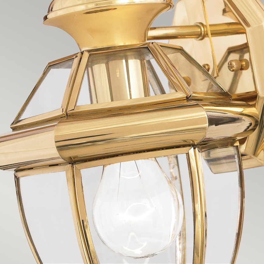 Elstead QZ-NEWBURY2-S-PB - Iluminação de parede exterior NEWBURY 1xE27/150W/230V IP44