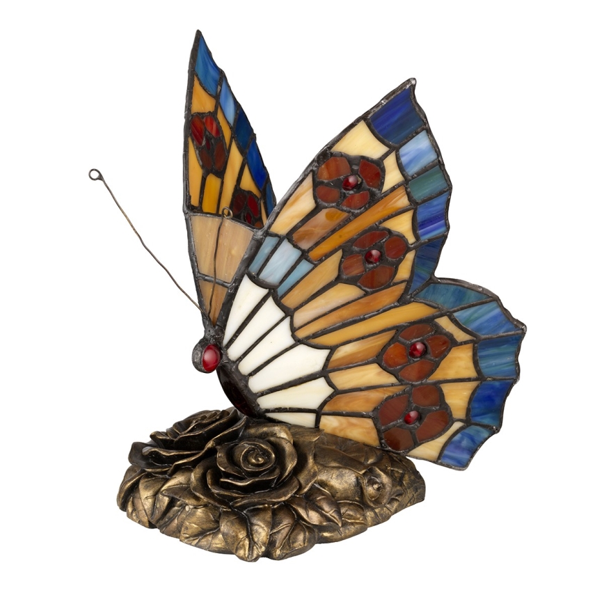 Elstead QZ-OBUTTERFLY-TL - Iluminação decorativa LED TIFFANY 1xG9/3W/12/230V borboleta