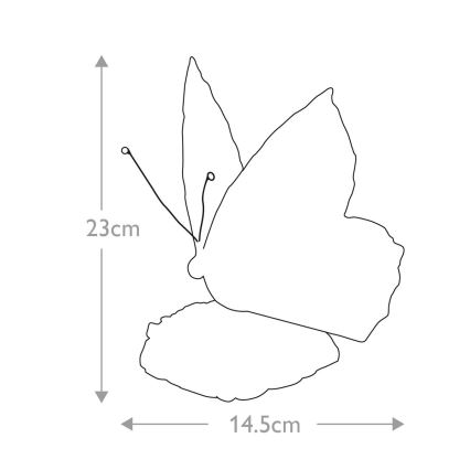 Elstead QZ-OBUTTERFLY-TL - Iluminação decorativa LED TIFFANY 1xG9/3W/12/230V borboleta