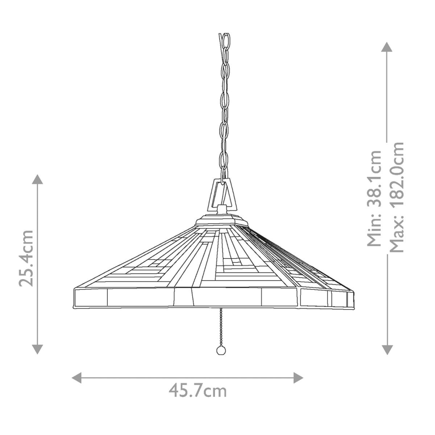 Elstead QZ-STEPHEN-3P - Candelabro suspenso STEPHEN 3xE27/60W/230V