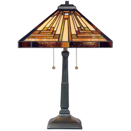 Elstead QZ-STEPHEN-TL - Candeeiro de mesa STEPHEN 2xE27/60W/230V