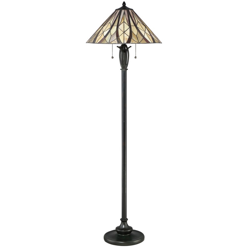 Elstead QZ-VICTORY-FL - Candeeiro de chão VICTORY 2xE27/60W/230V