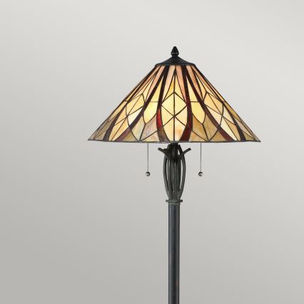 Elstead - Candeeiro de pé Tiffany VICTORY 2xE27/60W/230V