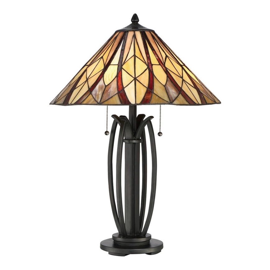 Elstead QZ-VICTORY-TL - Candeeiro de mesa VICTORY 2xE27/60W/230V
