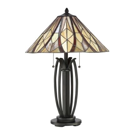 Elstead QZ-VICTORY-TL - Candeeiro de mesa VICTORY 2xE27/60W/230V