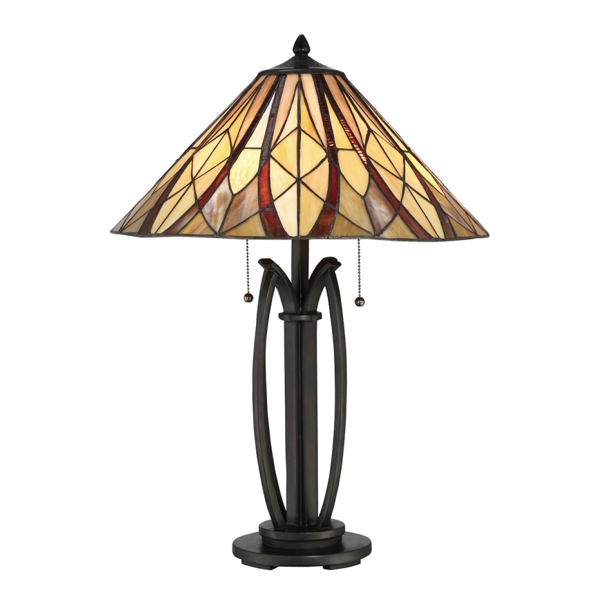 Elstead QZ-VICTORY-TL - Candeeiro de mesa VICTORY 2xE27/60W/230V
