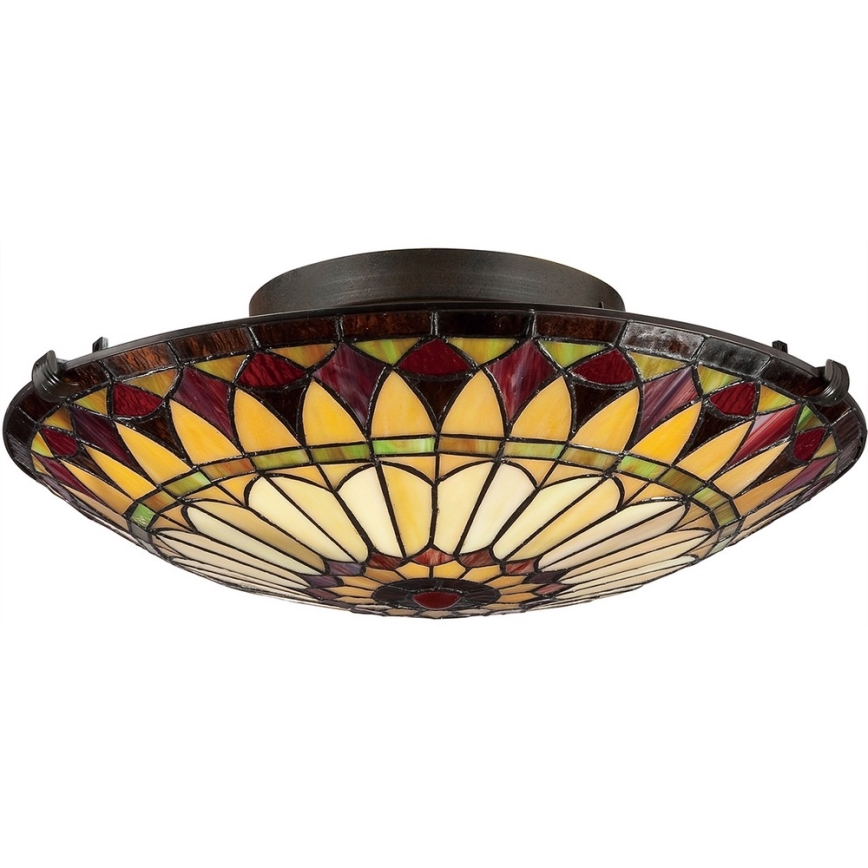 Elstead QZ-WEST-END-F - Iluminação de teto WEST 2xE27/75W/230V