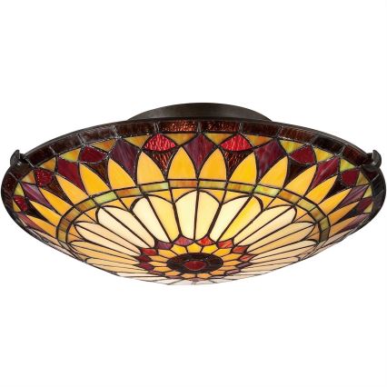 Elstead - Candeeiro de tecto Tiffany WEST 2xE27/75W/230V