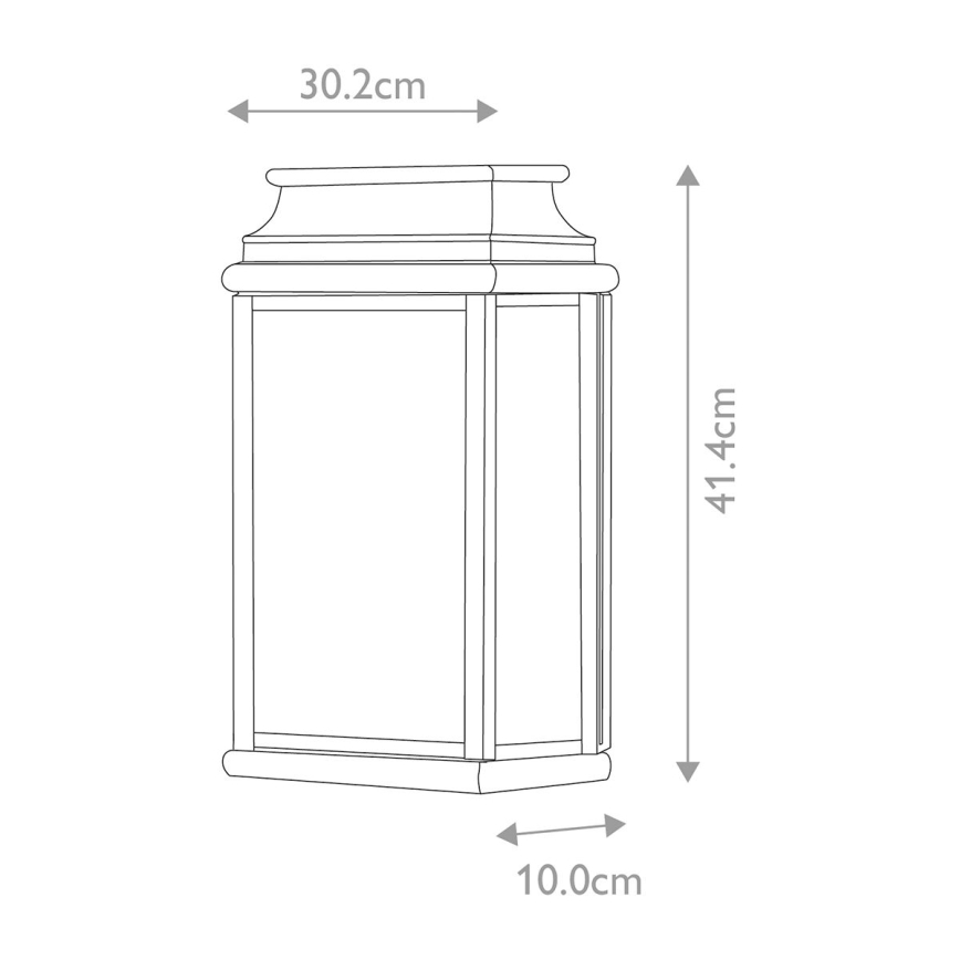 Elstead - Iluminação de parede exterior ST MARTINS 2xE27/60W/230V IP44 cobre