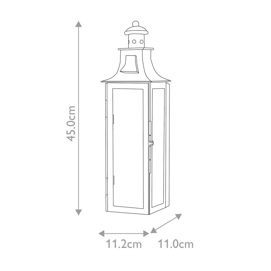 Elstead - Iluminação de parede exterior STOW 1xE14/60W/230V IP44