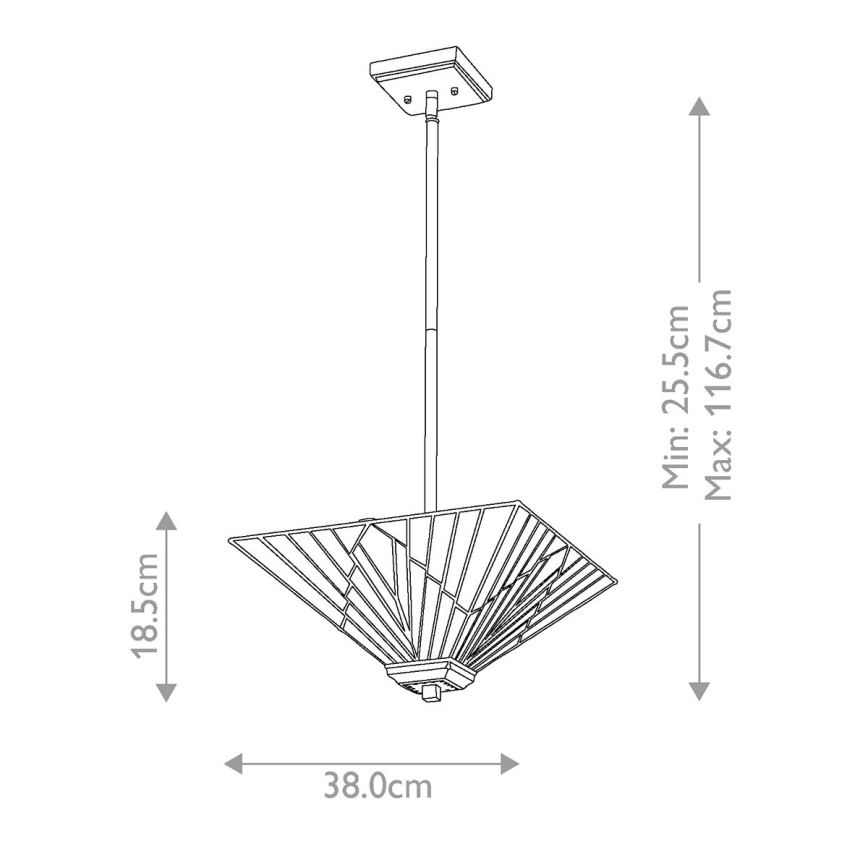 Elstead - Candeeiro suspenso ALDERLEY 2xE27/60W/230V