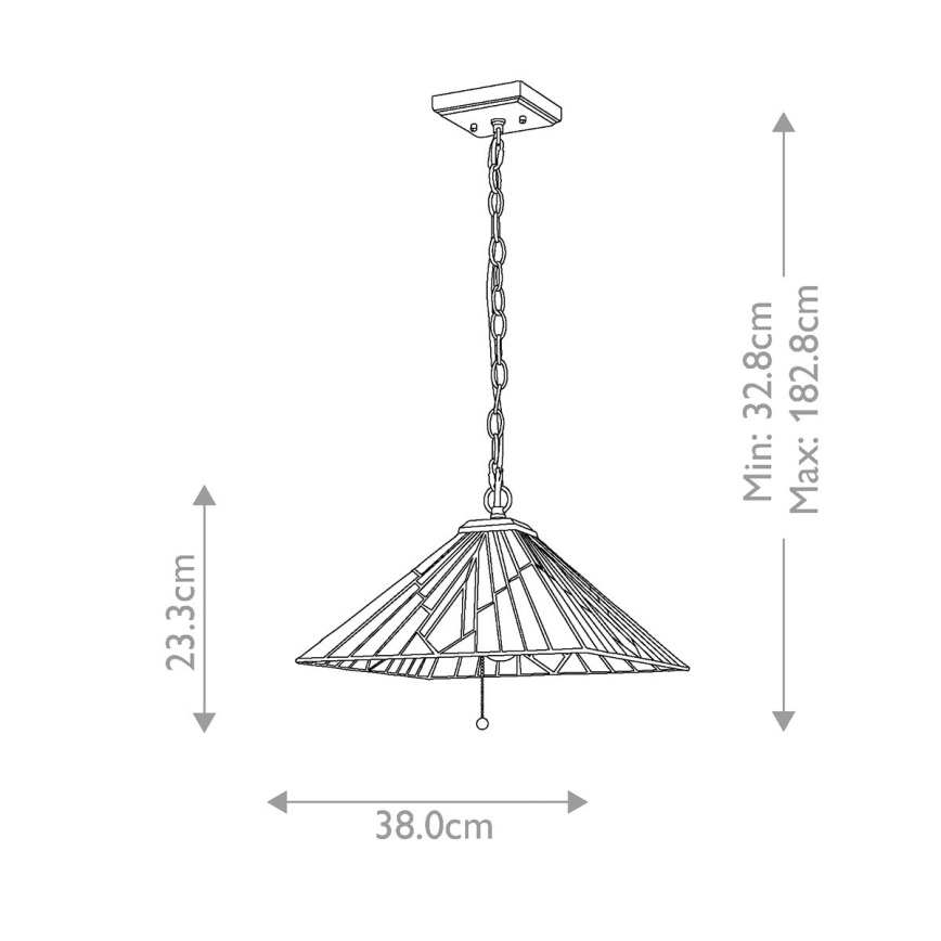 Elstead - Candeeiro suspenso ALDERLEY 2xE27/60W/230V