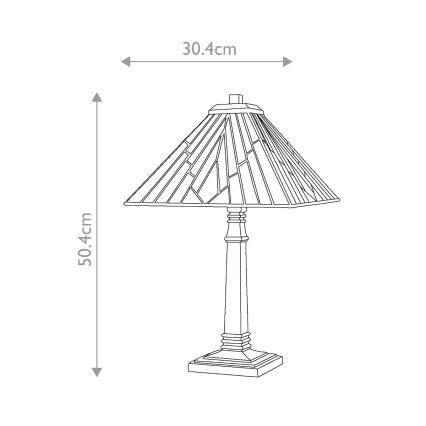 Elstead - Candeeiro de mesa ALDERLEY 1xE27/60W/230V