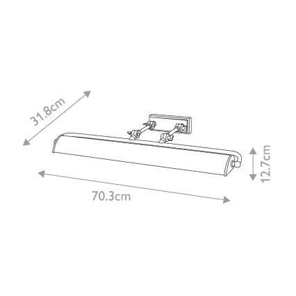 Elstead -Iluminação de ilustração WINCHFIELD 4xE14/40W/230V mármore