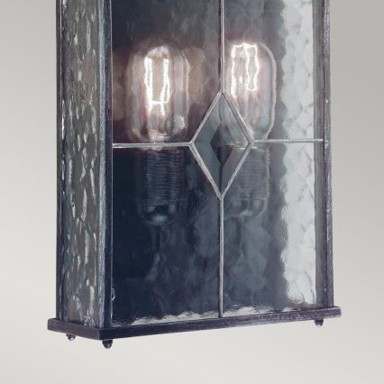 Elstead WX7 - Iluminação de parede exterior WEXFORD 2xE27/60W/230V IP23