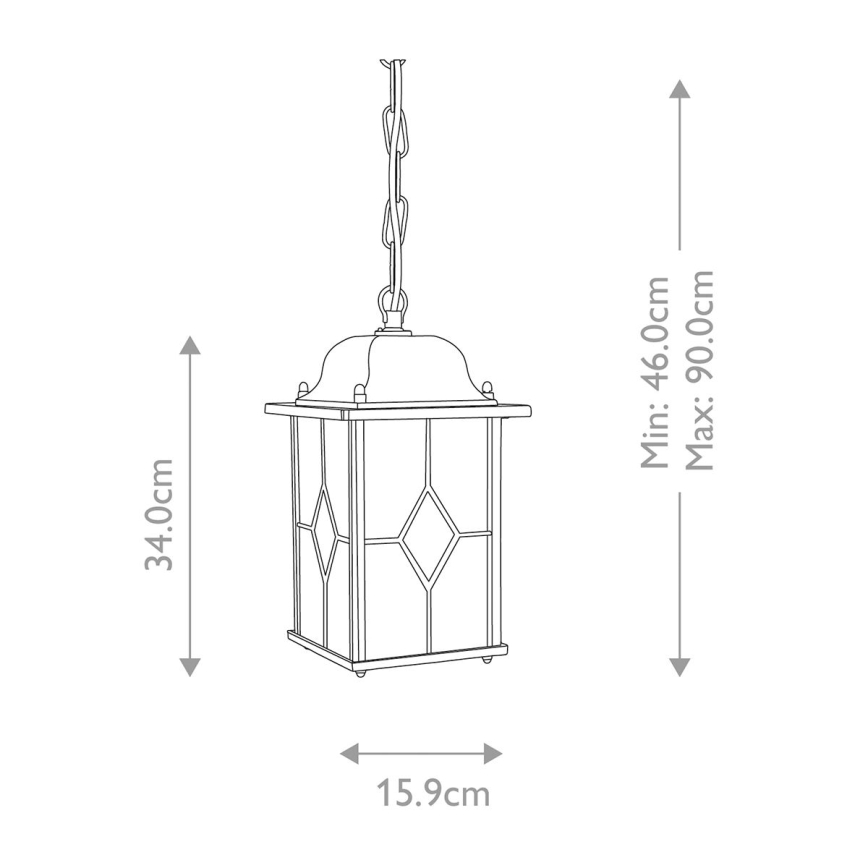 Elstead WX9 - Candelabro exterior WEXFORD 1xE27/100W/230V IP23