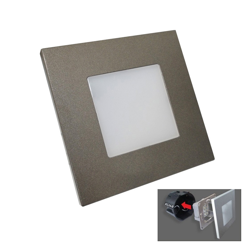 Emithor 48305 - Iluminação de orientação LED STEP LIGHT 16xLED/1W/230V