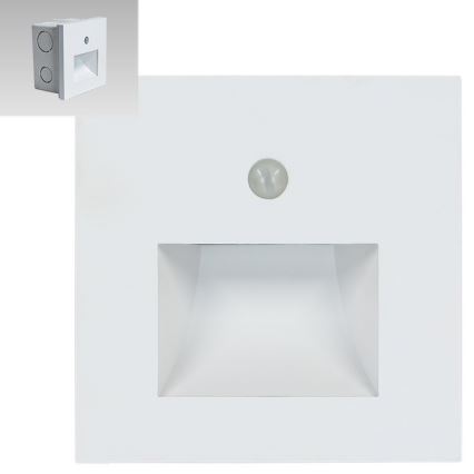 Emithor 70414 - Iluminação de escadas LED com sensor SUNNY LED/1W/230V branco