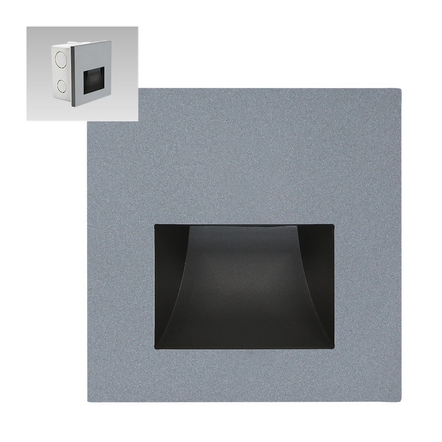 Emithor 70417 - Iluminação de escada LED SUNNY LED/1W/230V 4000K cinzento