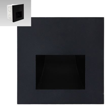 Emithor 70419 - Iluminação de escada LED SUNNY LED/1W/230V 4000K preto