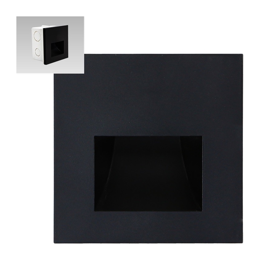 Emithor 70419 - Iluminação de escada LED SUNNY LED/1W/230V 4000K preto