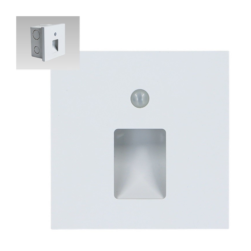 Emithor 70420 - Iluminação de escadas LED com sensor VIX LED/1W/230V 4000K branco