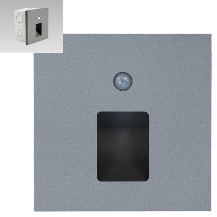 Emithor 70422 - Iluminação de escadas LED com sensor VIX LED/1W/230V 4000K cinzenta