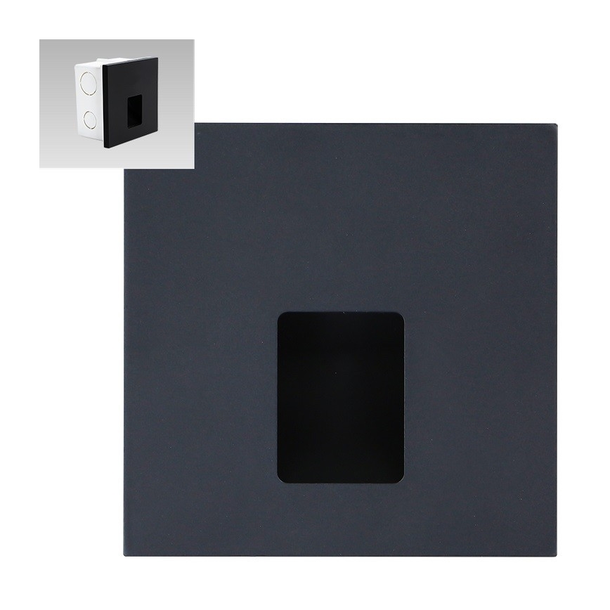 Emithor 70425 - Iluminação de escada LED VIX LED/1W/230V 4000K preto