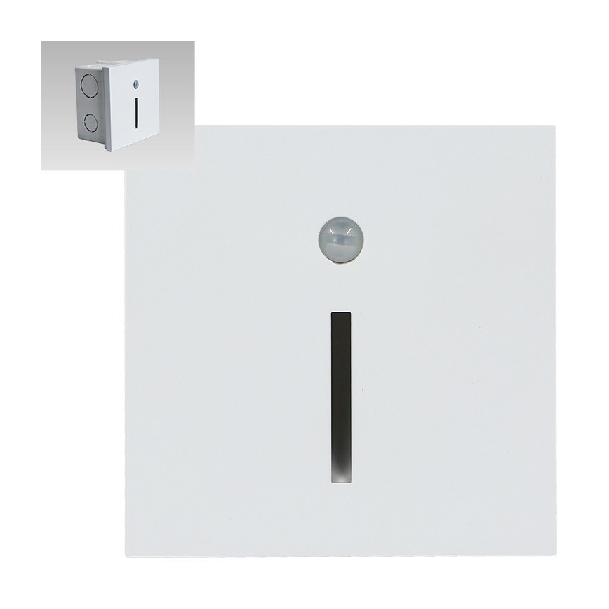 Emithor 70426 - Iluminação de escada LED com sensor LINE LED/1W/230V 4000K branco