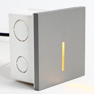 Emithor 70429 - Iluminação de escada LED LINE LED/1W/230V 4000K cinzento