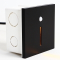 Emithor 70430 - Iluminação de escada LED com sensor LINE LED/1W/230V preto