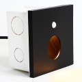 Emithor 70436 - Iluminação de escada LED com sensor OLIVE LED/1W/230V 4000K preto